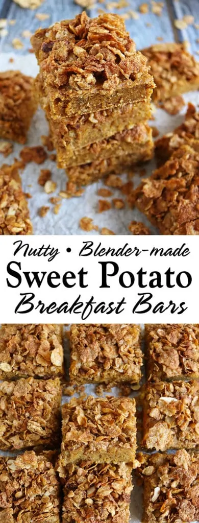 Easy Blender Made Nutty Sweet Potato Breakfast Bars With Post Cereal