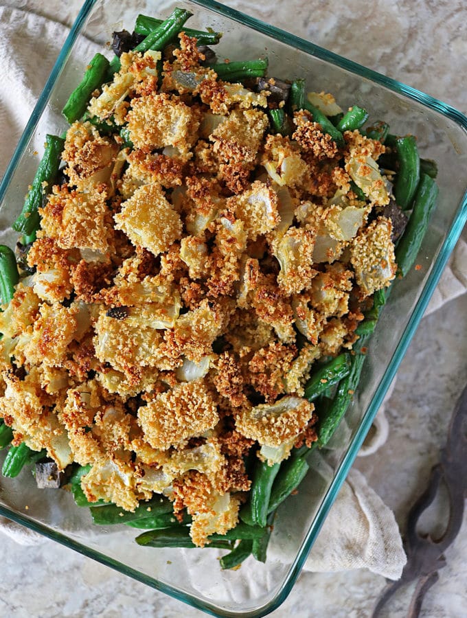 Kikkoman® Green Bean Casserole #SeasonYourHolidays