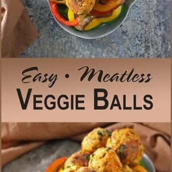 Easy Meatless Veggie Balls For Christmas