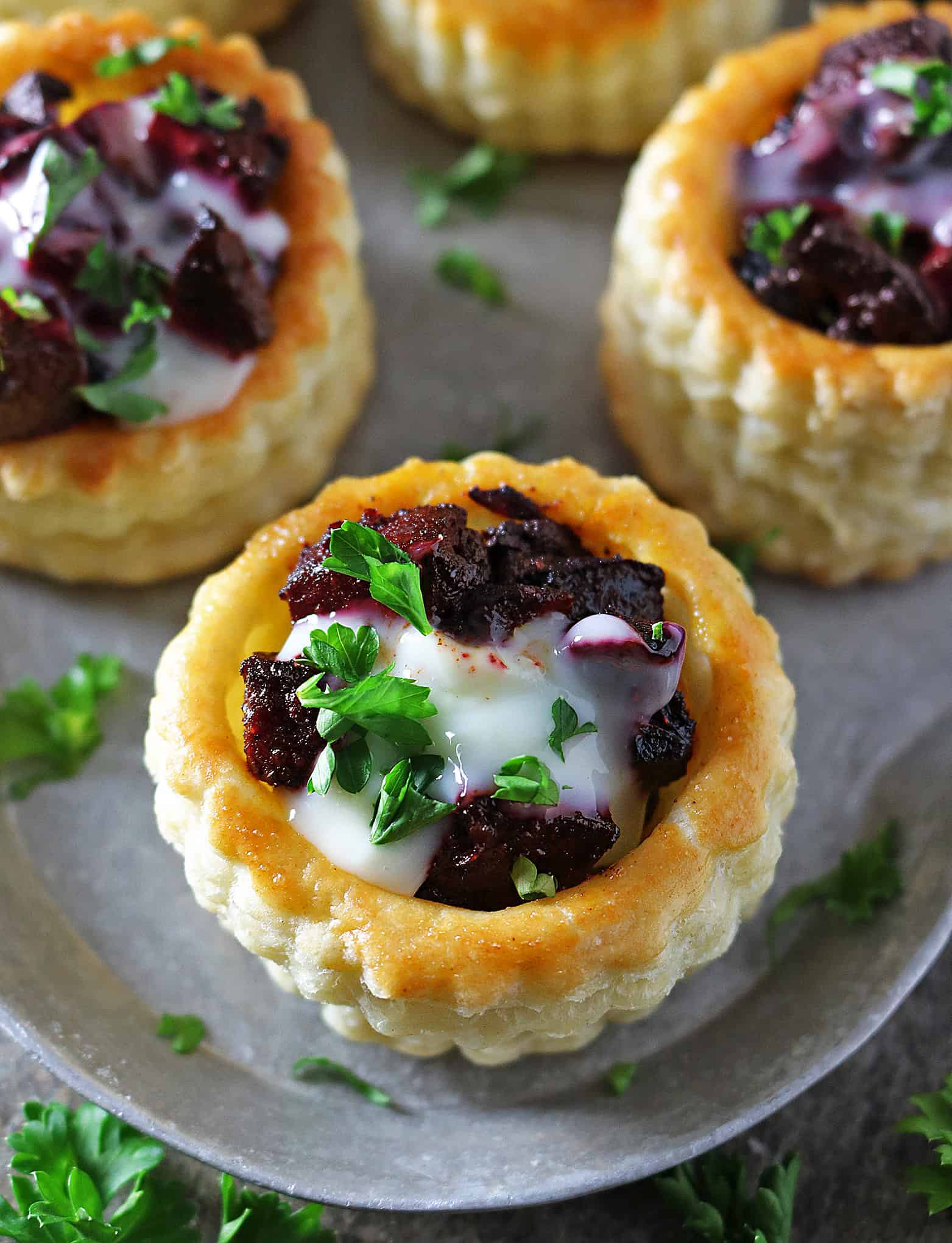 Easy French Goat Cheese Puff Pastry Stacks (Recipe)