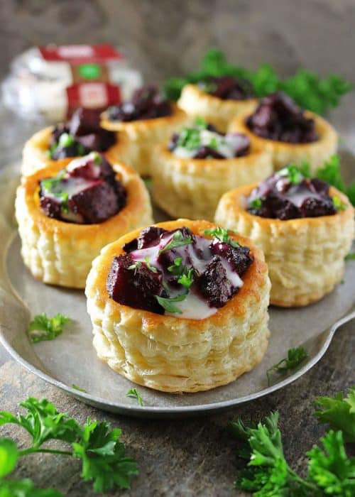 Easy French Goat Cheese Puff Pastry Stacks