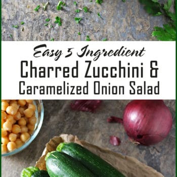 Easy 5 Ingredient Charred Zucchini And Caramelized Onion Salad