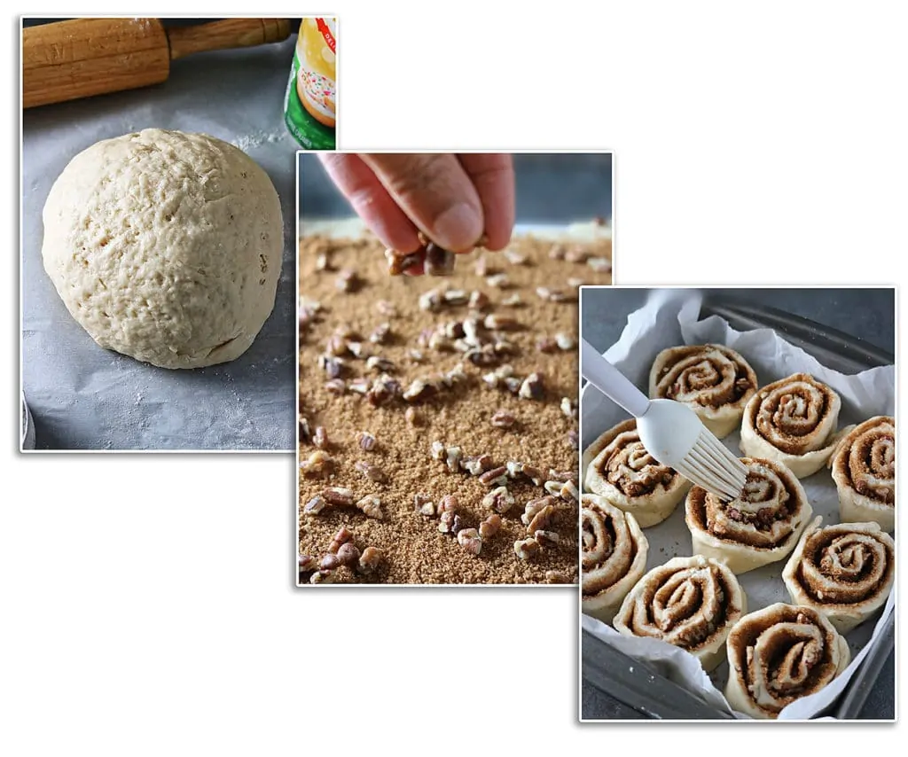 Yeast-Free Cinnamon Rolls Process