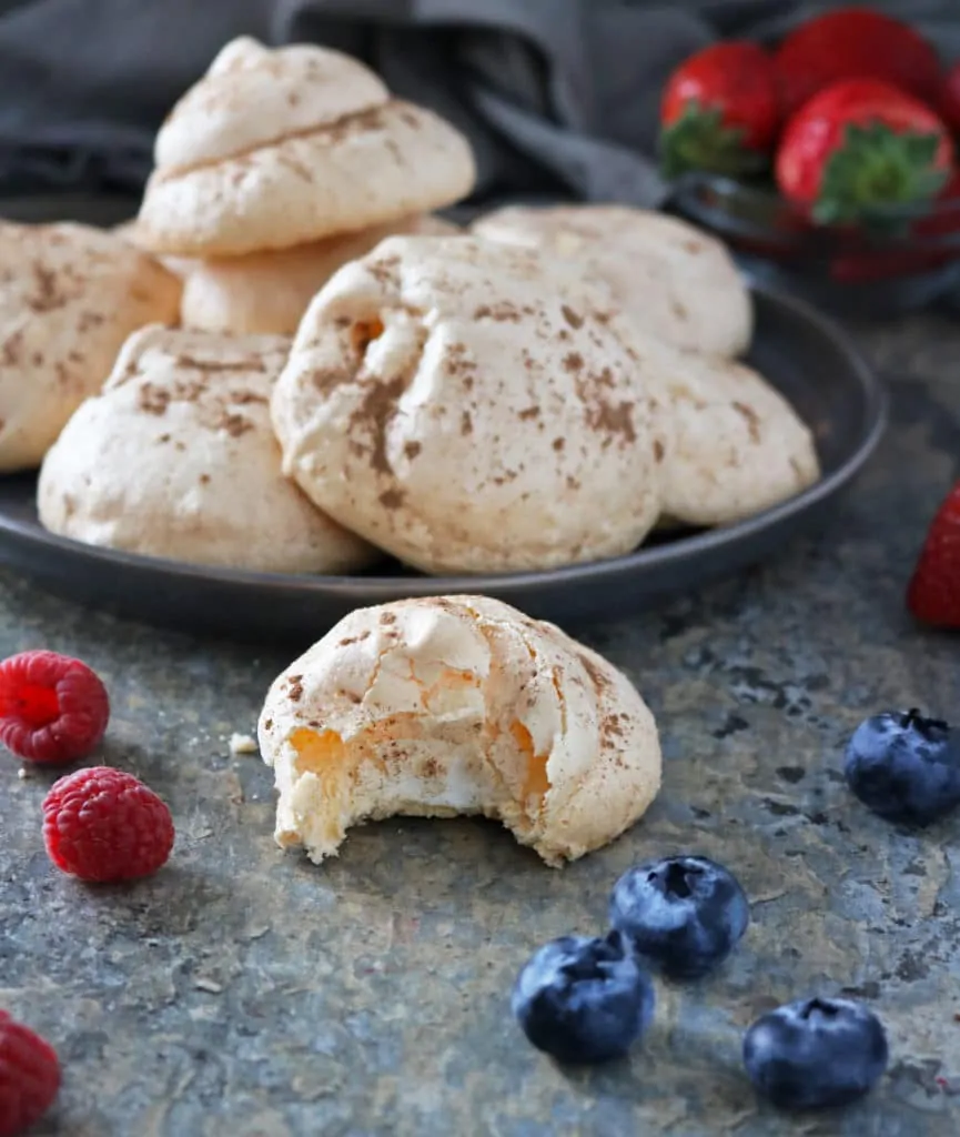 Easy, Hand Beaten, 4 Ingredient Pavlova #ServingUpTheSeason