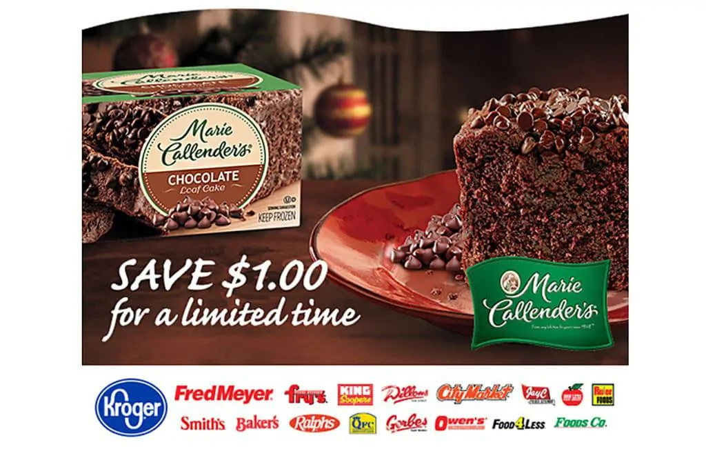 Marie Callender’s® Double Chocolate Chip Loaf Cake Offer