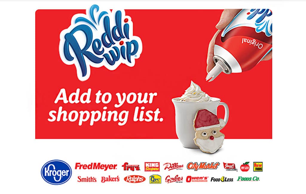 Add Reddi-Wip® Real Whipped Cream to your list