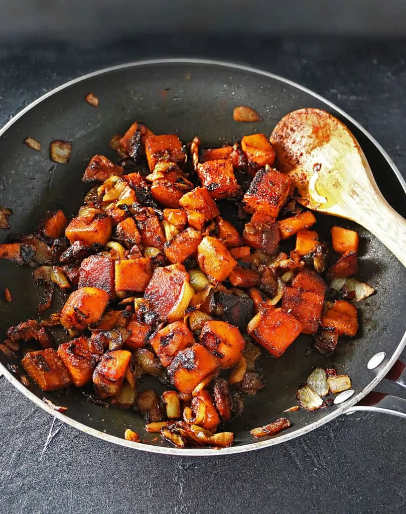 Curried Butternut Squash Caramelized Onions