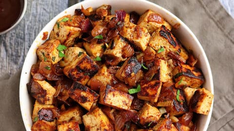 Easy Maple Chili Tofu