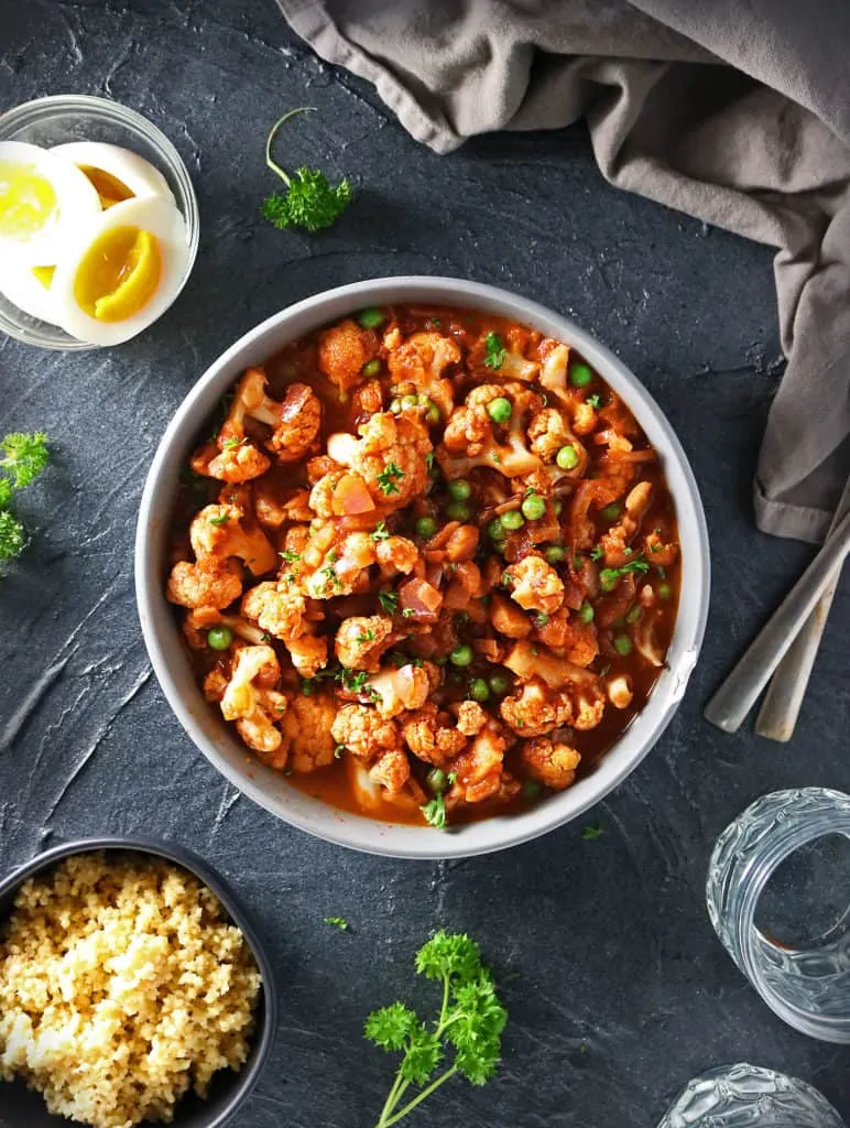 Chipotle Raspberry Cauliflower Curry