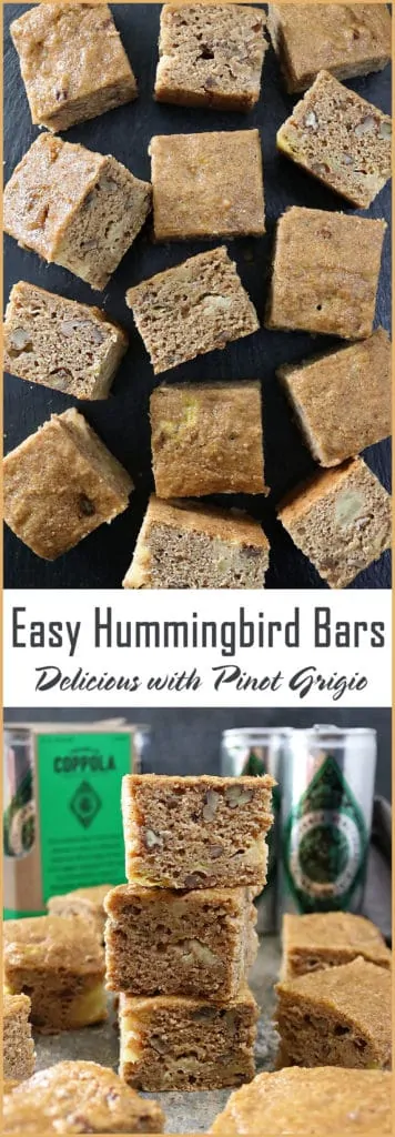 [For 21+] Lets have a picnic with Easy Hummingbird Cake Bars and Pinot Grigio from @coppolawine #sponsoredtravel #unified2018 @theunified @CollectiveBias @SouthwestAir