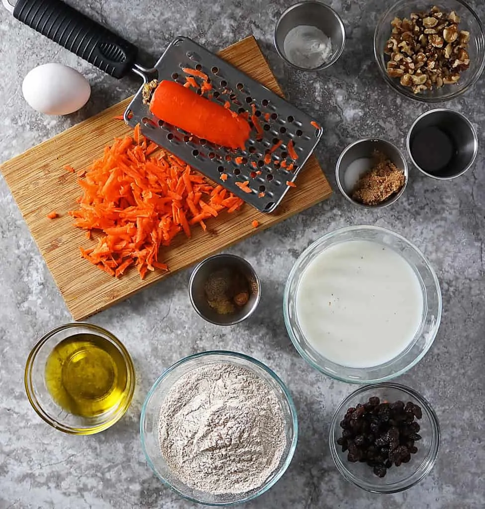 Carrot Cake Waffles Ingredients