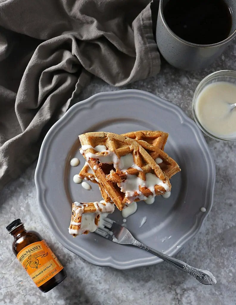 Carrot Cake Waffles With Nielsen Massey