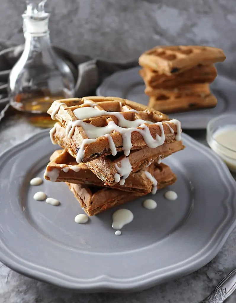 Delicious Carrot Cake Waffles