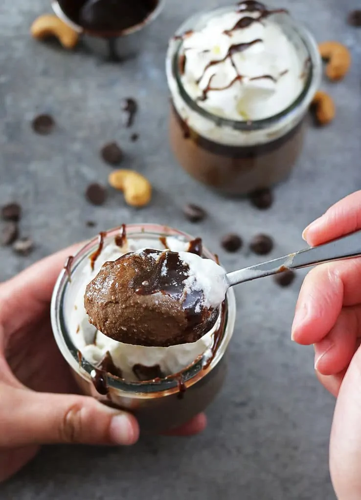 Gluten Free Dairy Free Chocolate Cashew Pudding