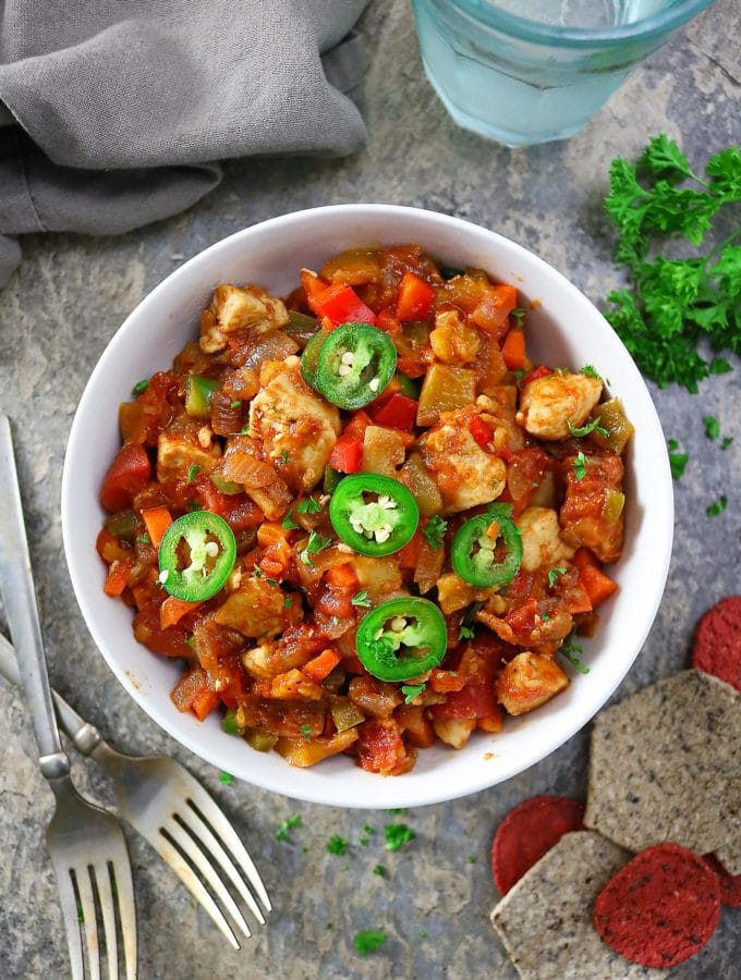 Spicy Sweet Mango Chicken Veggie Skillet With Armour Premium All-Natural Lard