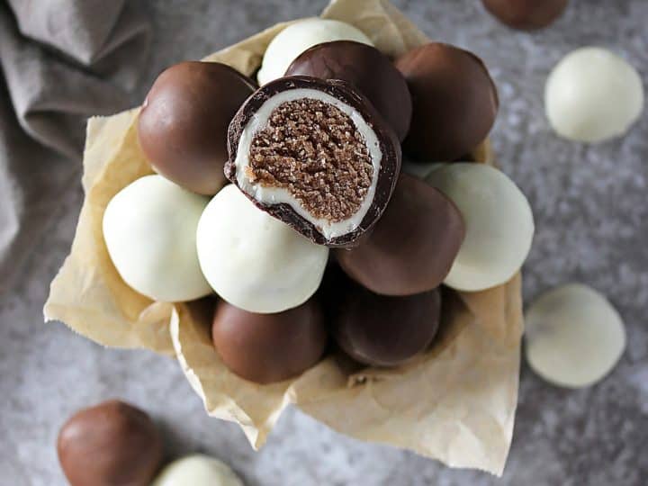 Iced Latte with Caramel Chocolate Truffles - A Grateful Meal