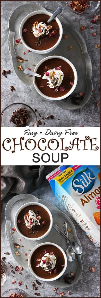 Easy Dairy Free Chocolate Soup #ad #ProgressIsPerfection #LoveMySilk @LoveMySilk @walmart