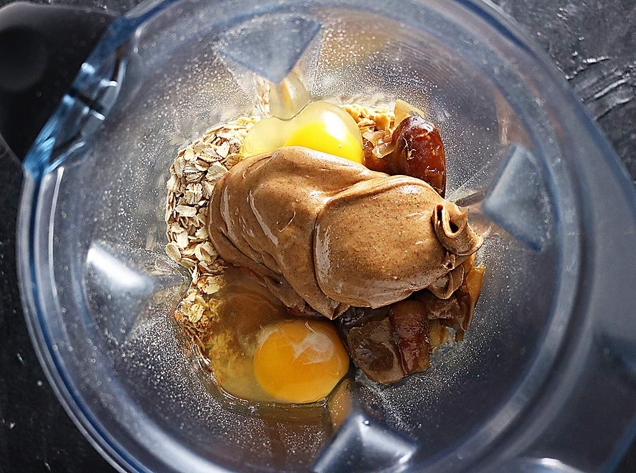 Easy Date Almond Butter Bars {Refined Sugar Free • Gluten Free}