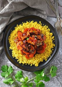 Easy Sweet Spicy Pork Carrots And Turmeric-Millet