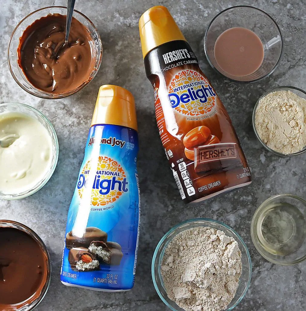 International Delight Creamers in Chocolate Caramel Bites with other Ingredients