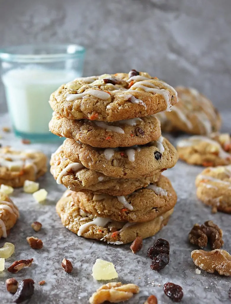 Soft Chewy Carrot Cake Cookies