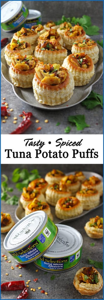 Tuna Potato Puffs Appetizers #ad @wildselections #WildSelections #SelectSustainable https://www.pinterest.com/wildselections/