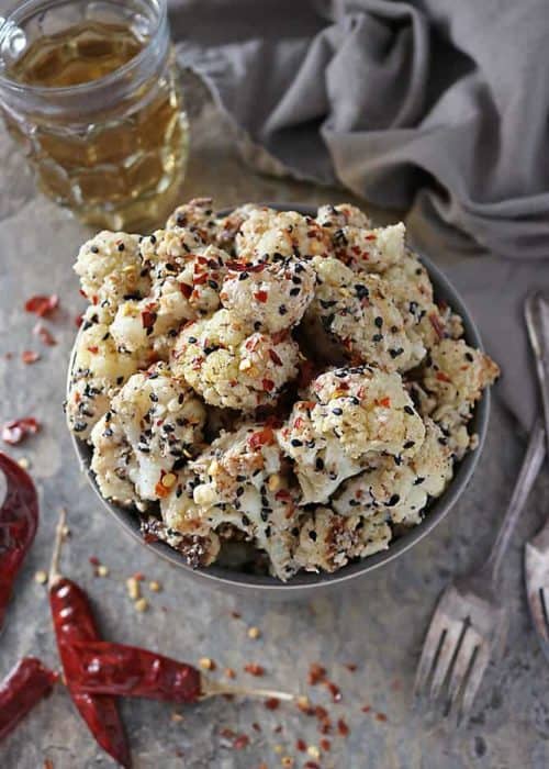 Roasted Cauliflower with Sesame