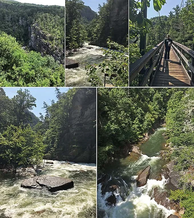 Spectacular views from Tallulah Gorge Trail Hike