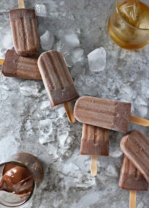 Bourbon Nutella Popsicles