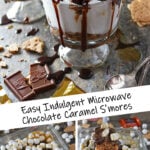 Easy Indulgent Chocolate Caramel Microwave S'mores Trifle