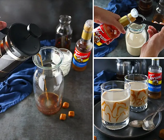 Homemade Salted Caramel Iced Coffee - Budget Bytes