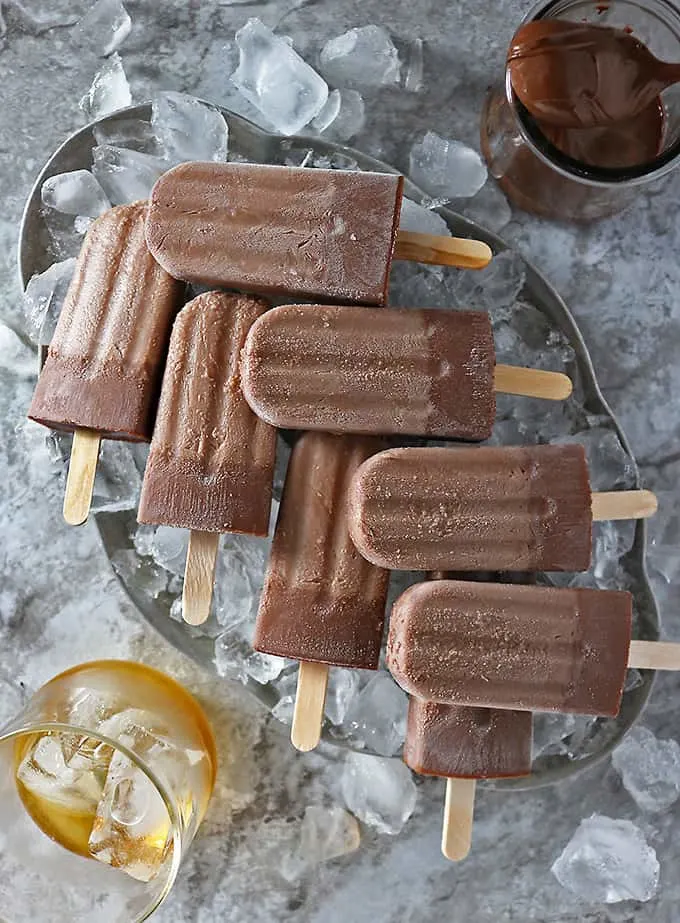 Boozy Nutella Popsicles only need three ingredients. How's that for a spectacular adult treat?