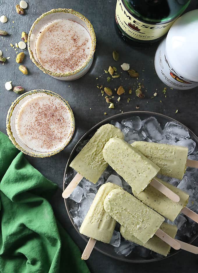 Photo of Tigers Milk Cocktail With Pistachio White Chocolate Rum Popsicles