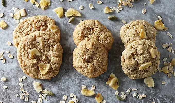 Photo of Gluten Free Banana Oat Cardamom Cookies 3 Ways 