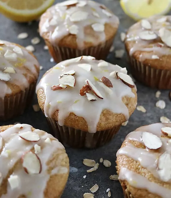 Lemon glazed luscious lemon muffins