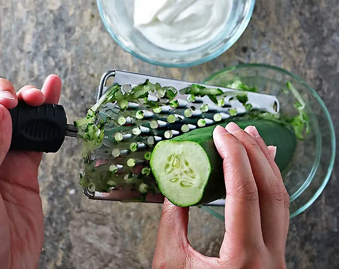 Photo of Making Cucumber Yogurt Sauce