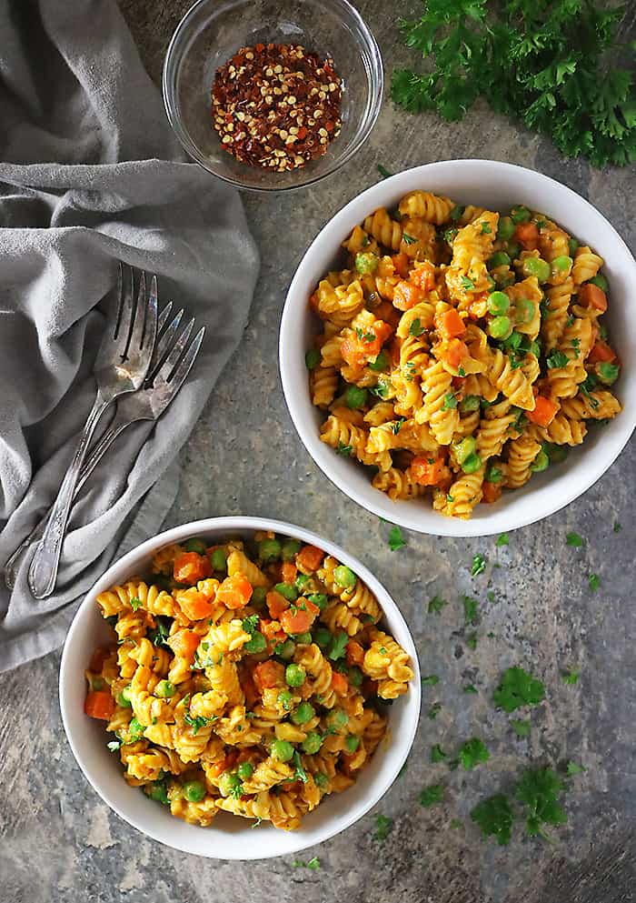 Comforting Creamy Coconut Pumpkin Pasta Photo