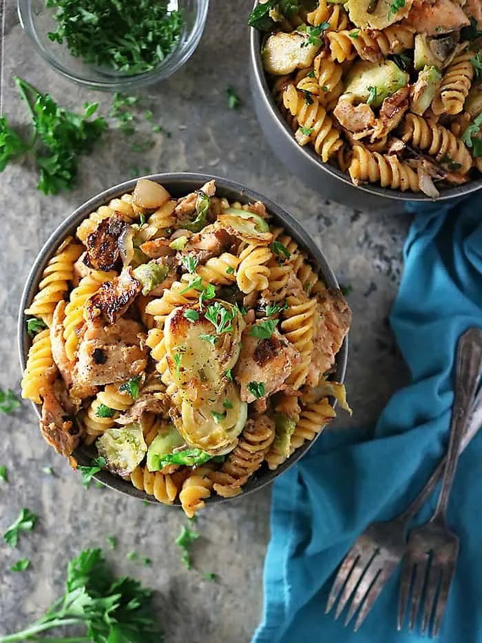 Delicious Salmon Tarragon Pasta Photo