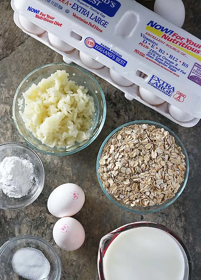 Photo of Eggland's Best Eggs And Ingredients To Make Potato Oat Pancakes