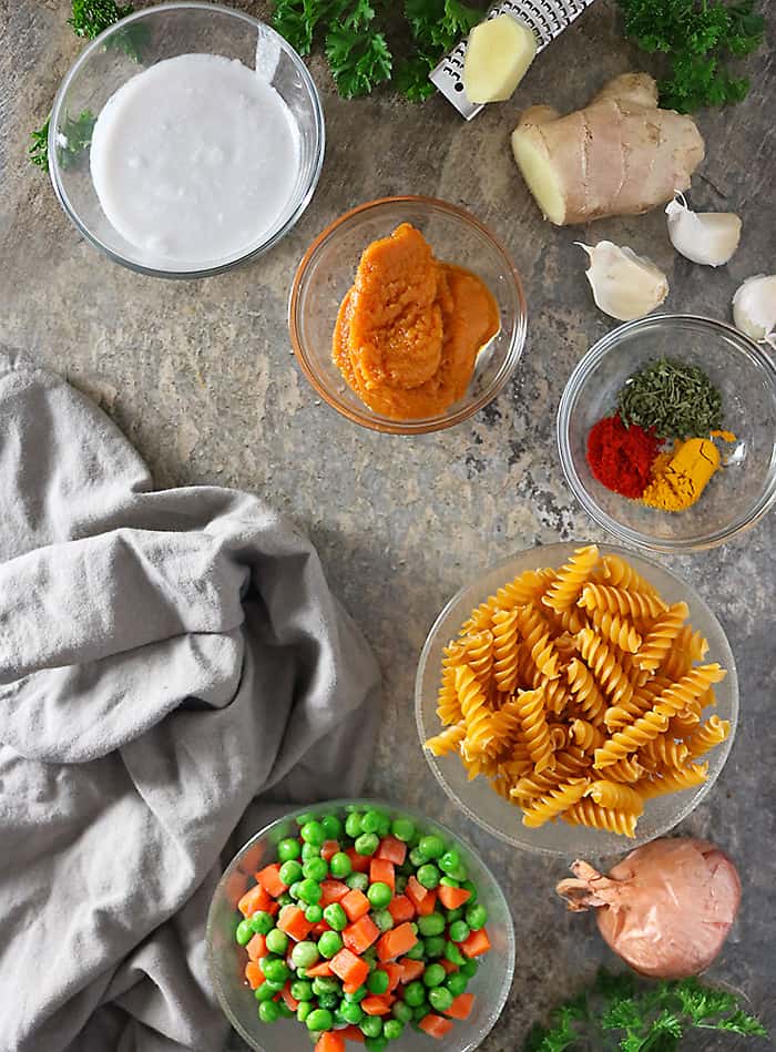 Ingredients For Pumpkin Pasta Photo