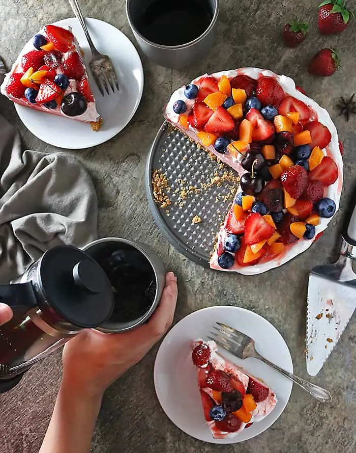 Photo of No Bake Strawberry Cake