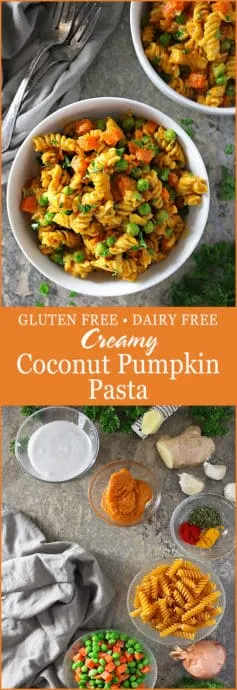 The Best Gluten Free Dairy Free Creamy Coconut Pumpkin Pasta Pinterest Photo