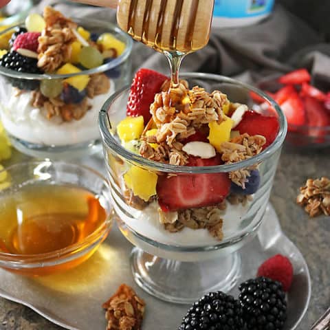 Photo of Yogurt Apple Walnut Granola Fruit Cups