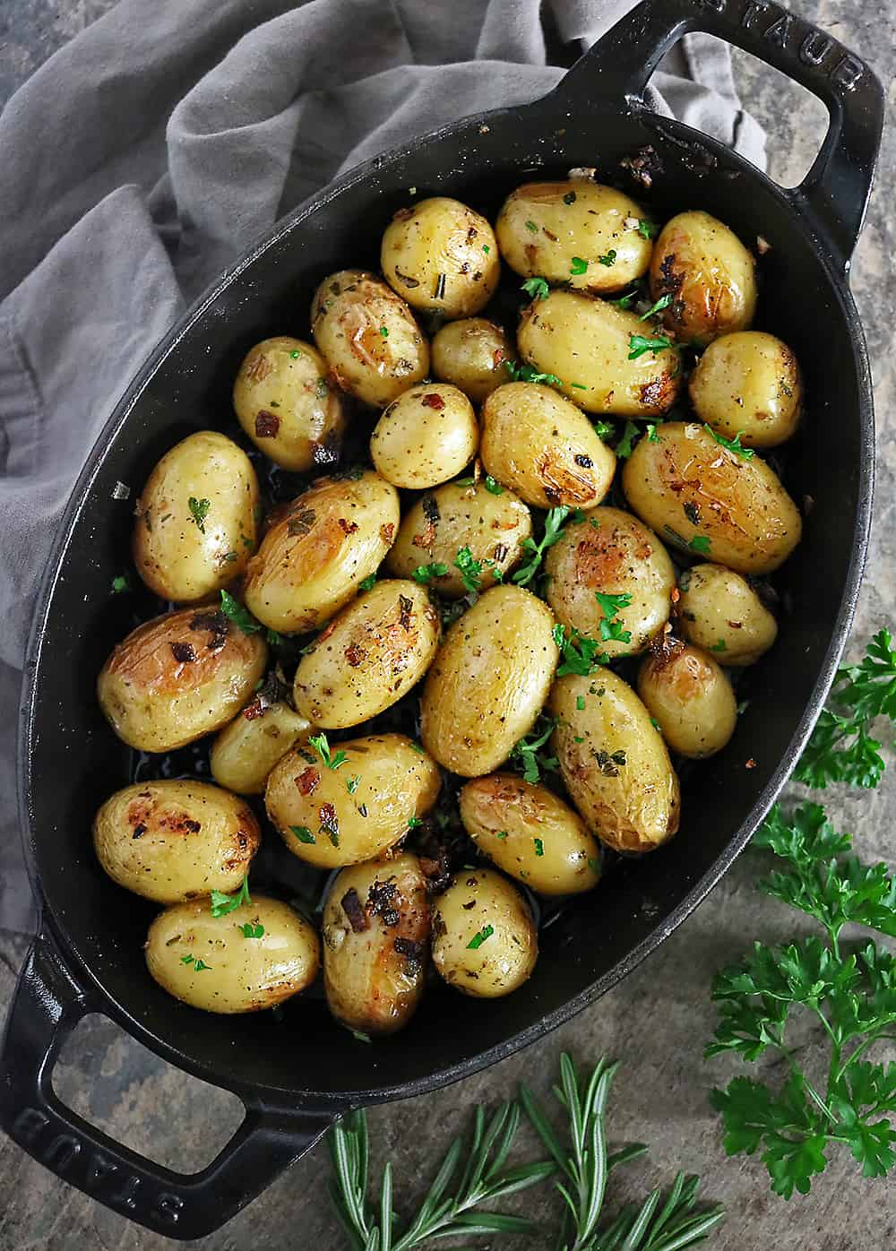 Delicious Herb Cast Iron Potatoes Images