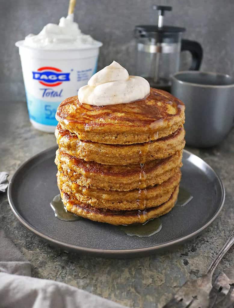 Delicious Pumpkin Yogurt Pancakes Photo