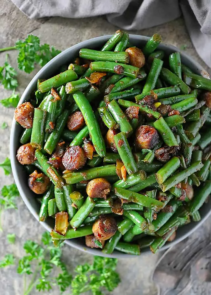 Garlic Sausage And Beans Photo