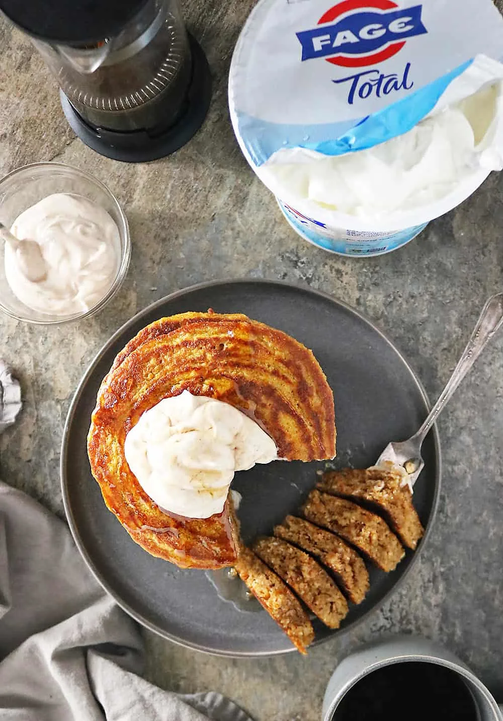 Gluten Free Pumpkin Yogurt Pancakes Pumpkin Spice Cream