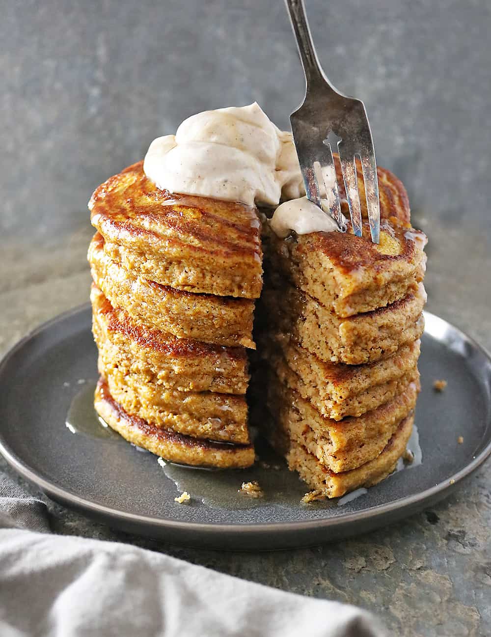 Gluten Free Pumpkin Yogurt Pancakes Image