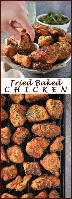 Fried Baked Chicken Recipe-Savory Spin