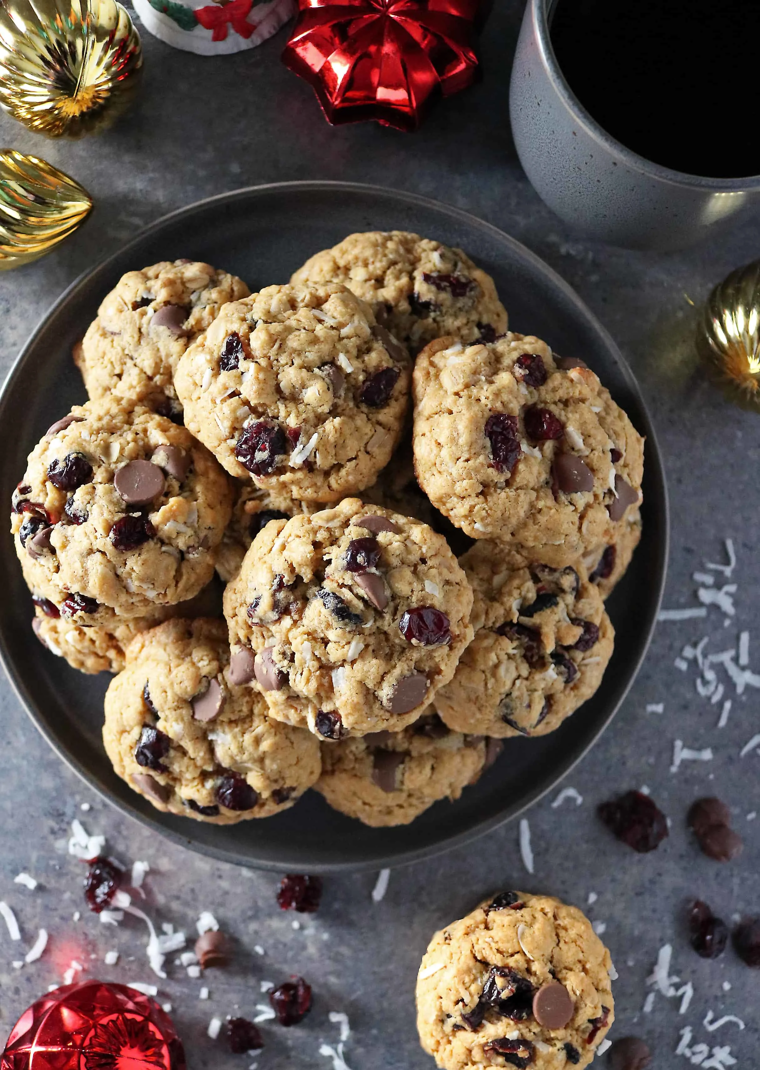 Delicious Cranberry Coconut Chocolate Chip Cookies Photo